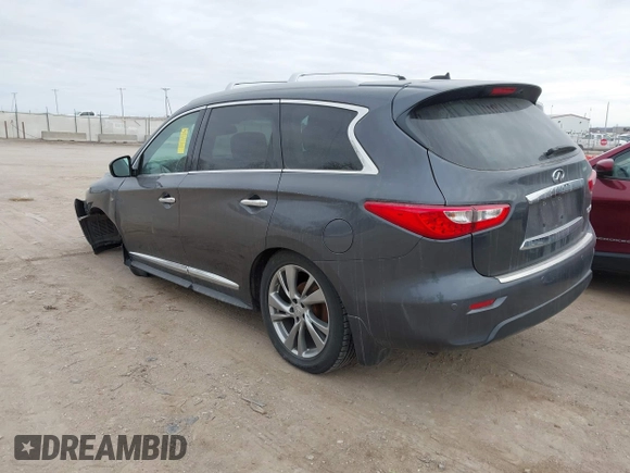 2014 Infiniti QX60 with VIN 5N1AL0MM6EC545890, listed as a IAAI auction lot 41212469 with 125,955 mi miles and . Bid and sale history available at DreamBid. Image 3.