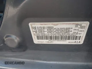 2004 Mitsubishi Outlander LS with VIN JA4LX31F344003223, listed as a IAAI auction lot 41614338 with 135,101 mi miles. Bid and sale history available at carsss.com. Image 9.