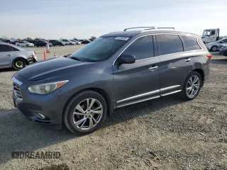 2013 Infiniti JX35 with VIN 5N1AL0MN6DC336706, listed as a Copart auction lot 46359835 with 161,609 mi miles and Salvage Title. Bid and sale history available at carsss.com. Image 1.