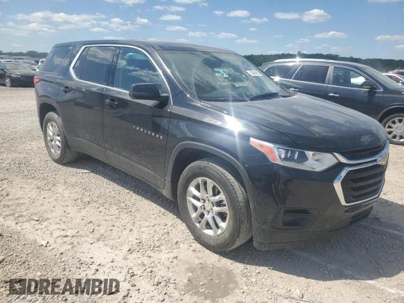 2021 Chevrolet Traverse LS with VIN 1GNERFKW6MJ139072, listed as a Copart auction lot 55844625 with 88,993 mi miles and Salvage title. Bid and sale history available at DreamBid. Image 4.