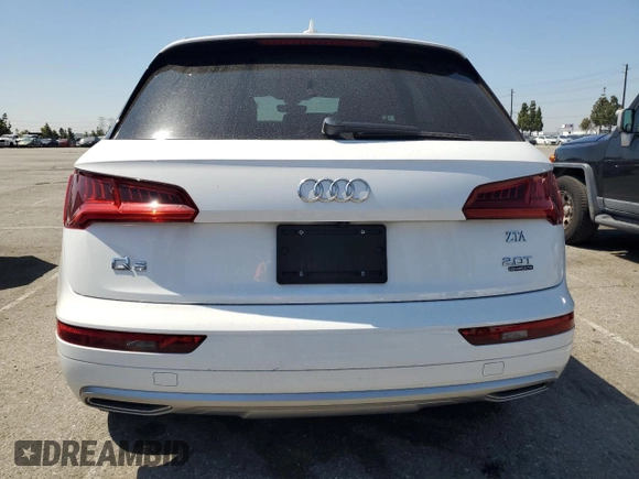2018 Audi Q5 Premium with VIN WA1ANAFY3J2214117, listed as a Copart auction lot 57158815 with 25,953 mi miles and Salvage title. Bid and sale history available at DreamBid. Image 6.