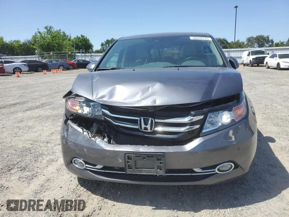 2016 Honda Odyssey Touring Elite с VIN 5FNRL5H98GB080948, выставлен на аукционе Copart как лот 58978135 с пробегом 94 370 миль миль и Списание • Salvage title. История ставок и продаж доступна на DreamBid. Изображение 5.