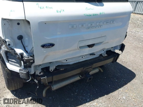 2022 Ford Bronco Sport Outer Banks с VIN 3FMCR9C6XNRD29721, выставлен на аукционе IAAI как лот 42318060 с пробегом 41 262 миль миль и . История ставок и продаж доступна на DreamBid. Изображение 6.