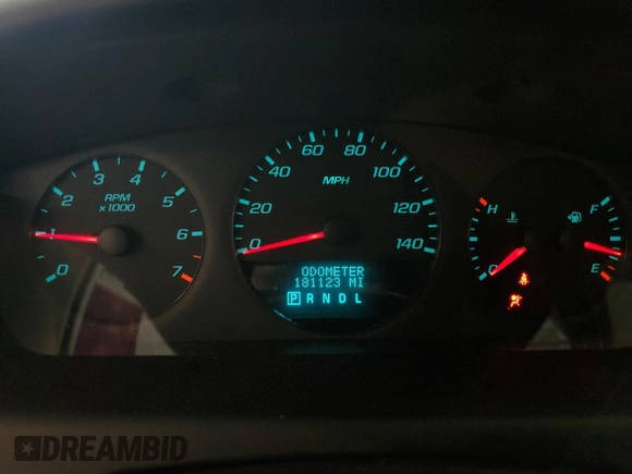 2012 Chevrolet Impala LS Fleet z VIN 2G1WF5E35C1129670, wystawiony jako Copart lot #59518765 z przebiegiem 181 123 mil mil oraz Szkoda całkowita • Salvage title. Historia ofert i sprzedaży dostępna na DreamBid. Obrazek 9.