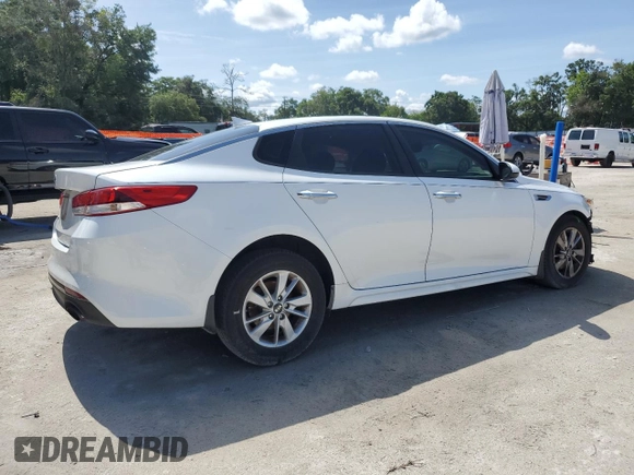 2017 Kia Optima LX with VIN 5XXGT4L34HG158208, listed as a Copart auction lot 60198155 with 146,257 mi miles and Salvage title. Bid and sale history available at DreamBid. Image 3.