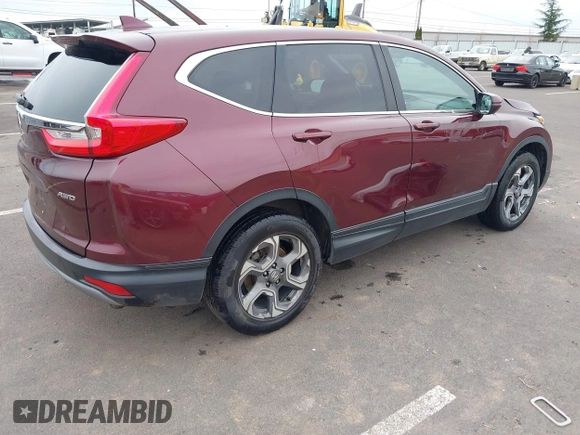 2017 Honda CR-V EX with VIN 2HKRW2H51HH664212, listed as a IAAI auction lot 41830771 with 77,377 mi miles. Bid and sale history available at carsss.com. Image 4.