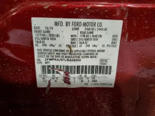 2020 Ford Edge SEL z VIN 2FMPK4J97LBA08950, wystawiony jako Copart lot #49695335 z przebiegiem Nie podano mil oraz Szkoda całkowita • Salvage title. Historia ofert i sprzedaży dostępna na DreamBid. Obrazek 13.