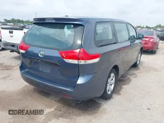2013 Toyota Sienna L with VIN 5TDZK3DC9DS351449, listed as a IAAI auction lot 42397699 with Not provided miles and . Bid and sale history available at DreamBid. Image 4.
