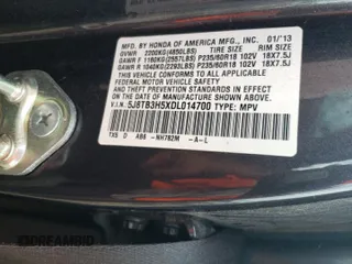 2013 Acura RDX Technology with VIN 5J8TB3H5XDL014700, listed as a Copart auction lot 63602985 with 214,366 mi miles and Salvage title. Bid and sale history available at DreamBid. Image 13.