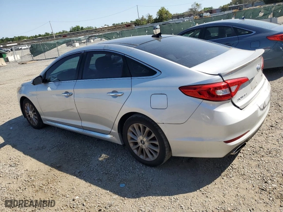 2015 Hyundai Sonata 2.4L Limited with VIN 5NPE34AF9FH034036, listed as a Copart auction lot 53447495 with 187,072 mi miles and Clean Title. Bid and sale history available at carsss.com. Image 2.