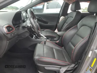 2020 Hyundai Elantra GT N Line with VIN KMHH55LC2LU146254, listed as a Copart auction lot 59565704 with 47,049 mi miles and Non Repairable. Bid and sale history available at carsss.com. Image 7.