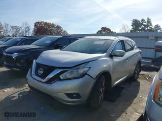 2015 Nissan Murano SL with VIN 5N1AZ2MG7FN237766, listed as a IAAI auction lot 40980798 with 151,699 mi miles. Bid and sale history available at carsss.com. Image 19.