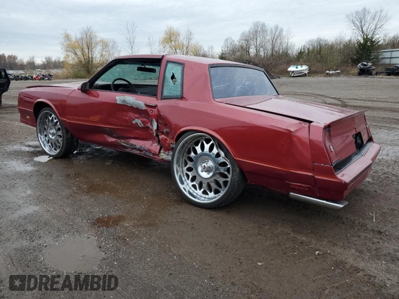 1986 Chevrolet Monte Carlo Sport с VIN 1G1GZ37G9GR168453, выставлен на аукционе Copart как лот 82286584 с пробегом 16 546 миль миль и Списание • Salvage title. История ставок и продаж доступна на DreamBid. Изображение 2.