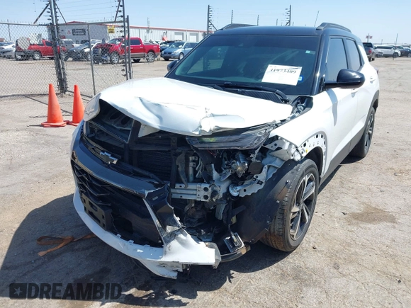 2023 Chevrolet TrailBlazer RS with VIN KL79MTSLXPB114393, listed as a IAAI auction lot 41973409 with 35,316 mi miles and . Bid and sale history available at DreamBid. Image 6.