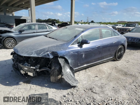 2024 Mercedes-Benz EQE 350 z VIN W1KEG1CB9RF056958, wystawiony jako Copart lot #41813745 z przebiegiem 1 626 mil mil oraz Szkoda całkowita • Salvage title. Historia ofert i sprzedaży dostępna na DreamBid. Obrazek 1.