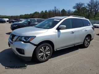 2018 Nissan Pathfinder SV with VIN 5N1DR2MM4JC603190, listed as a Copart auction lot 61548035 with 113,577 mi miles and Salvage title. Bid and sale history available at DreamBid. Image 1.
