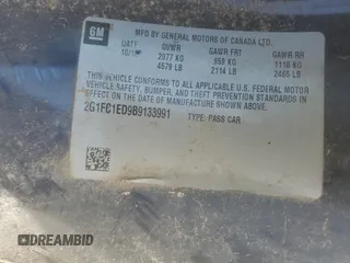 2011 Chevrolet Camaro 2LT с VIN 2G1FC1ED9B9133991, выставлен на аукционе Copart как лот 61664255 с пробегом 81 960 миль миль и Списание • Salvage title. История ставок и продаж доступна на DreamBid. Изображение 12.