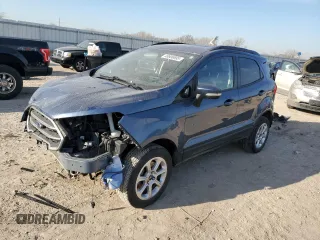 2022 Ford EcoSport SE with VIN MAJ6S3GL4NC469965, listed as a Copart auction lot 48806695 with 58,153 mi miles and Salvage Title. Bid and sale history available at carsss.com. Image 1.