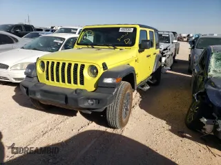 2024 Jeep Wrangler Sport S with VIN 1C4PJXDN0RW105903, listed as a Copart auction lot 49928365 with 6,297 mi miles and Salvage Title. Bid and sale history available at carsss.com. Image 1.