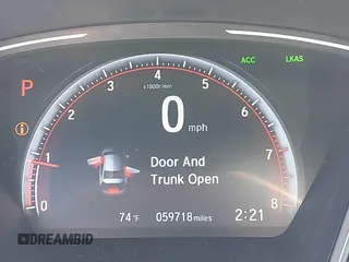 2019 Honda Civic Sedan Sport with VIN 2HGFC2F82KH519464, listed as a IAAI auction lot 41940030 with 59,718 mi miles. Bid and sale history available at carsss.com. Image 16.