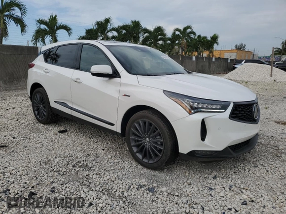 2024 Acura RDX w/A-Spec Advance Package with VIN 5J8TC2H89RL013272, listed as a Copart auction lot 66352834 with 282 mi miles and Salvage Title. Bid and sale history available at carsss.com. Image 4.