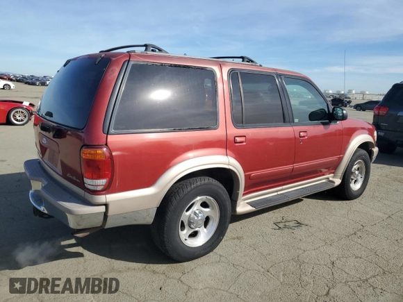 2000 Ford Explorer Eddie Bauer z VIN 1FMZU74E3YZB27368, wystawiony jako Copart lot #45900545 z przebiegiem 154 651 mil mil oraz Szkoda całkowita • Salvage title. Historia ofert i sprzedaży dostępna na DreamBid. Obrazek 3.
