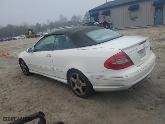 2006 Mercedes-Benz CLK-Class 5.0L with VIN WDBTK75G76T062703, listed as a Copart auction lot 43360395 with 118,214 mi miles and Salvage Title. Bid and sale history available at carsss.com. Image 2.