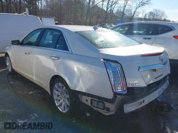 2014 Cadillac CTS Sedan RWD with VIN 1G6AP5SX3E0130274, listed as a IAAI auction lot 41293553 with 138,524 mi miles. Bid and sale history available at carsss.com. Image 3.