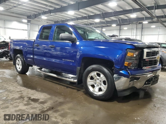 2014 Chevrolet Silverado 1500 LT with VIN 1GCVKREC4EZ167648, listed as a Copart auction lot 86758534 with 110,941 mi miles and Salvage Title. Bid and sale history available at carsss.com. Image 4.