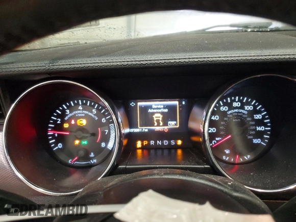 2016 Ford Mustang EcoBoost with VIN 1FA6P8TH5G5212899, listed as a Copart auction lot 51852185 with 73,357 mi miles and Salvage Title. Bid and sale history available at DreamBid. Image 9.