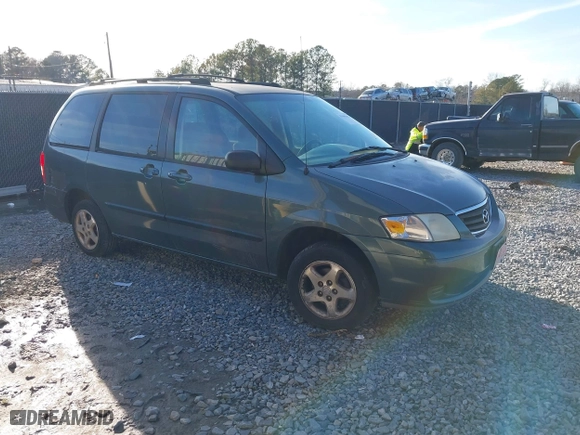 2000 Mazda MPV DX with VIN JM3LW28G0Y0154963, listed as a IAAI auction lot 41446402 with 219,262 mi miles. Bid and sale history available at carsss.com. Image 1.
