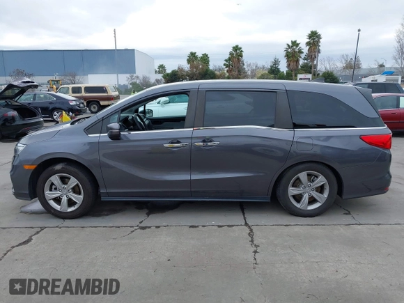 2019 Honda Odyssey EX-L with VIN 5FNRL6H70KB095795, listed as a IAAI auction lot 41535095 with 66,226 mi miles. Bid and sale history available at carsss.com. Image 14.