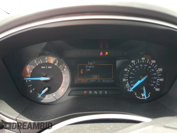 2016 Ford Fusion SE with VIN 3FA6P0H7XGR260784, listed as a Copart auction lot 54436105 with 91,529 mi miles and Salvage Title. Bid and sale history available at carsss.com. Image 9.