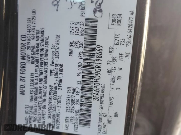 2016 Ford Fusion SE with VIN 3FA6P0HD9GR198669, listed as a Copart auction lot 43773665 with 113,224 mi miles and Salvage Title. Bid and sale history available at carsss.com. Image 13.