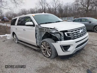 2019 Ford Expedition Max Limited with VIN 1FMJK2AT3KEA34728, listed as a IAAI auction lot 41557414 with 109,743 mi miles and . Bid and sale history available at DreamBid. Image 1.