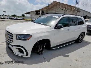 2024 Mercedes-Benz GLS 450 z VIN 4JGFF5KE5RB075952, wystawiony jako Copart lot #60127945 z przebiegiem 51 185 mil mil oraz Czysty tytuł • Clean title. Historia ofert i sprzedaży dostępna na DreamBid. Obrazek 1.
