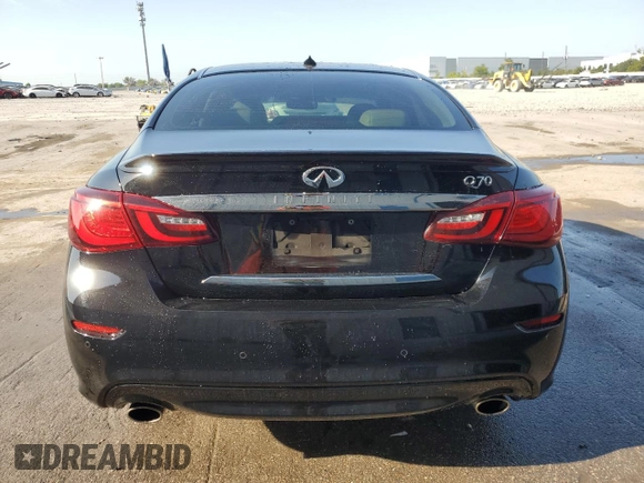 2016 Infiniti Q70 z VIN JN1BY1AP0GM220179, wystawiony jako Copart lot #54129215 z przebiegiem 117 759 mil mil oraz Szkoda całkowita • Salvage title. Historia ofert i sprzedaży dostępna na DreamBid. Obrazek 6.