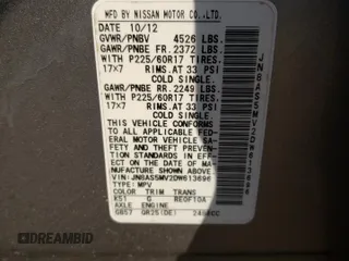 2013 Nissan Rogue S with VIN JN8AS5MV2DW613696, listed as a Copart auction lot 45527865 with 125,485 mi miles and Salvage Title. Bid and sale history available at DreamBid. Image 13.