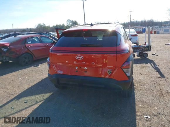 2024 Hyundai Kona SEL with VIN KM8HBCABXRU096414, listed as a IAAI auction lot 41309208 with 7,765 mi miles and . Bid and sale history available at DreamBid. Image 16.