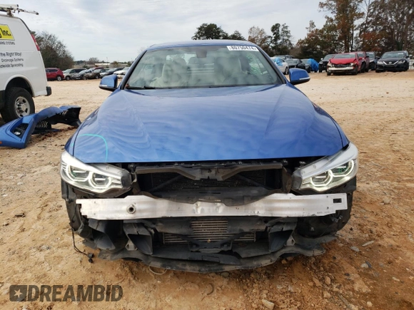2015 BMW 4 Series 435i with VIN WBA3T3C58FP738896, listed as a Copart auction lot 80750474 with 105,430 mi miles and Salvage Title. Bid and sale history available at carsss.com. Image 5.