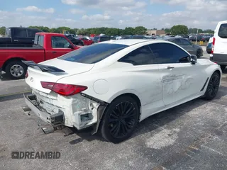 2017 Infiniti Q60 2.0t Premium with VIN JN1CV7EK7HM110553, listed as a IAAI auction lot 42115242 with 83,129 mi miles. Bid and sale history available at carsss.com. Image 4.
