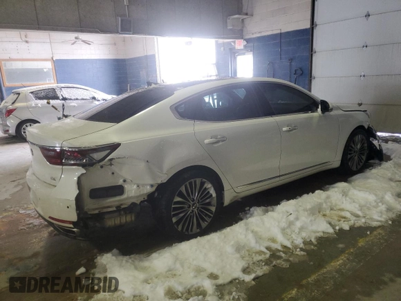 2018 Kia Cadenza Premium with VIN KNALC4J10J5096264, listed as a Copart auction lot 86757694 with 87,990 mi miles and Salvage Title. Bid and sale history available at DreamBid. Image 3.