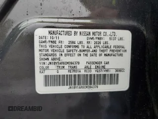2012 Infiniti M37 with VIN JN1BY1AR6CM394379, listed as a Copart auction lot 78498024 with 91,672 mi miles and Salvage Title. Bid and sale history available at carsss.com. Image 12.