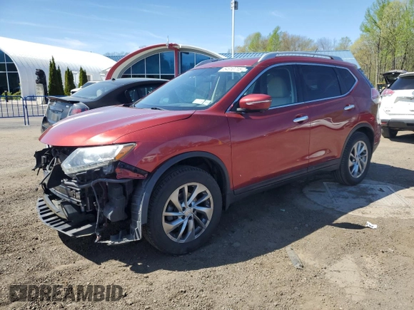 2015 Nissan Rogue SL z VIN 5N1AT2MV3FC795867, wystawiony jako Copart lot #54910715 z przebiegiem 99 328 mil mil oraz Szkoda całkowita • Salvage title. Historia ofert i sprzedaży dostępna na DreamBid. Obrazek 1.