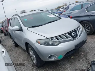 2009 Nissan Murano S with VIN JN8AZ18W19W151078, listed as a IAAI auction lot 38020628 with 129,116 mi miles. Bid and sale history available at carsss.com. Image 1.
