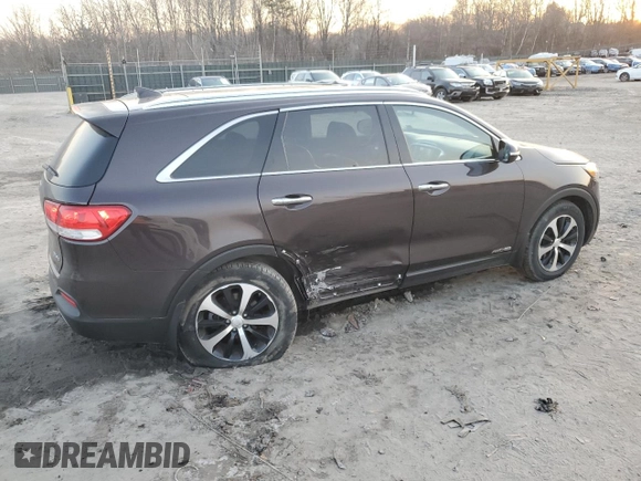 2017 Kia Sorento EX with VIN 5XYPHDA57HG307373, listed as a Copart auction lot 48811185 with 105,447 mi miles and Salvage Title. Bid and sale history available at DreamBid. Image 3.