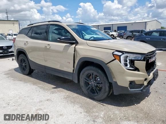 2023 GMC Terrain AT4 with VIN 3GKALYEGXPL157519, listed as a Copart auction lot 56505055 with 49,803 mi miles and Clean title. Bid and sale history available at DreamBid. Image 4.