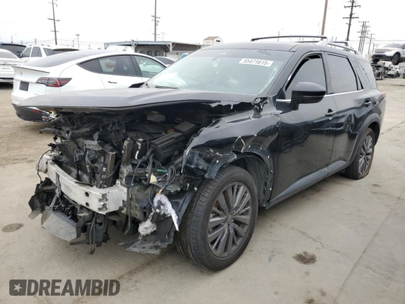 2023 Nissan Pathfinder SL with VIN 5N1DR3CBXPC204458, listed as a Copart auction lot 55471615 with Not provided miles and Salvage title. Bid and sale history available at DreamBid. Image 1.