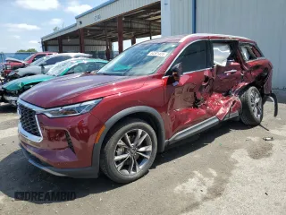 2022 Infiniti QX60 Luxe with VIN 5N1DL1FR3NC334433, listed as a Copart auction lot 54391425 with 45,739 mi miles and Non repairable. Bid and sale history available at DreamBid. Image 1.