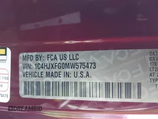 2021 Jeep Wrangler Unlimited Rubicon z VIN 1C4HJXFG0MW575473, wystawiony jako IAAI lot #41681352 z przebiegiem 54 968 mil mil oraz . Historia ofert i sprzedaży dostępna na DreamBid. Obrazek 9.
